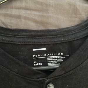 Black button down shirt